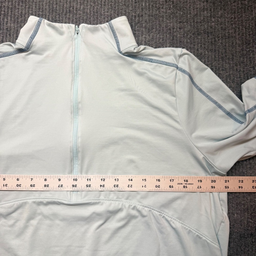 Under Armour Pullover Womens 1X Light Blue Quarter Zip Long Sleeve Athletic Top - Picture 7 of 12